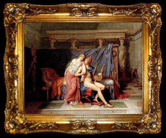 framed  Jacques-Louis  David The Loves of Paris and Helen, ta009-2